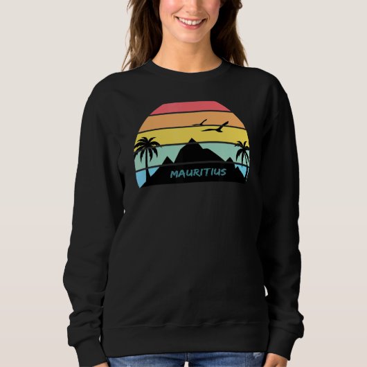 Mauritius Insel Französisch Kreolischer Urlaub Sweatshirt (Vorderseite)