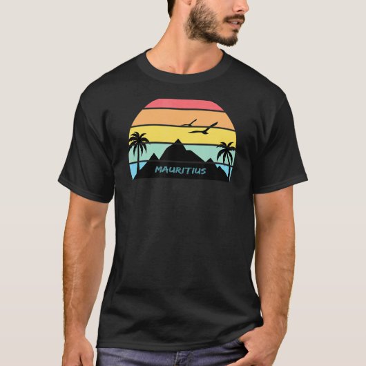 Mauritius Insel Französisch Kreolischer Urlaub T-Shirt (Vorderseite)