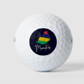 Mauritius Insel Karte Vintage Flagge Indischer Oze Golfball (Vorderseite)