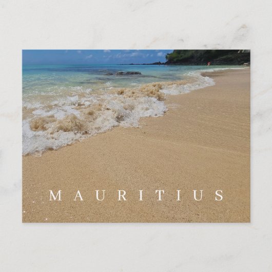 Mauritius Küstenansicht Postkarte (Vorderseite)