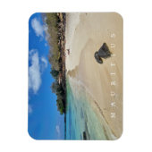 Mauritius La Cuvette Beach View Magnet (Vertikal)