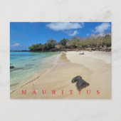 Mauritius La Cuvette Beach View Postkarte (Vorderseite)