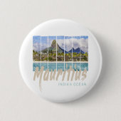 Mauritius Le Morne Brabant Berg Souvenir Button (Vorderseite)