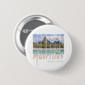 Mauritius Le Morne Brabant Berg Souvenir Button (Vorne & Hinten)