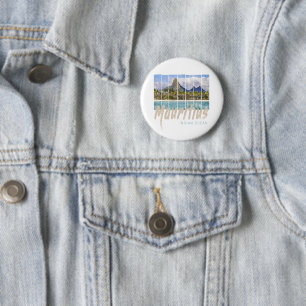 Mauritius Le Morne Brabant Berg Souvenir Button