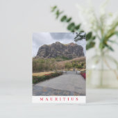 Mauritius Le Morne Brabant Blick Postkarte (Stehend Vorderseite)