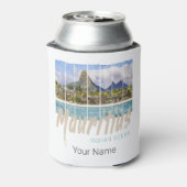 Mauritius Le Morne Brabant Mountain Souvenir Dosenkühler (Kanne Rückseite)