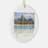 Mauritius Le Morne Brabant Mountain Souvenir Keramik Ornament (Rechts)