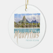 Mauritius Le Morne Brabant Mountain Souvenir Keramik Ornament (Links)
