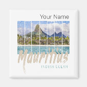 Mauritius Le Morne Brabant Mountain Souvenir Magnet (Vorne)