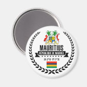 Mauritius Magnet (Vorderseite/Rückseite)