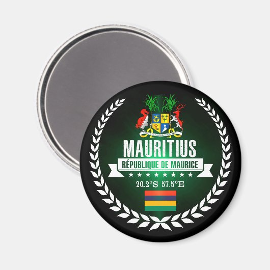 Mauritius Magnet (Vorderseite/Rückseite)