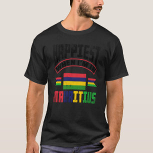 Mauritius Mauritius Flag am glücklichsten, wenn ic T-Shirt