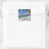 Mauritius, Mauritius, Trou d'Eau Douce, Quadratischer Aufkleber (Tasche)