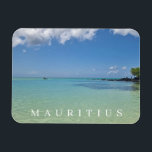 Mauritius Meer- und Himmelsansicht Magnet<br><div class="desc">Ein wunderschöner Blick auf das Meer und den Himmel auf der Insel Mauritius,  der auf einem Souvenirladen-Kühlschrankmagnet gedruckt wurde.</div>