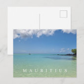 Mauritius Meer- und Himmelsansicht Postkarte (Vorne/Hinten)