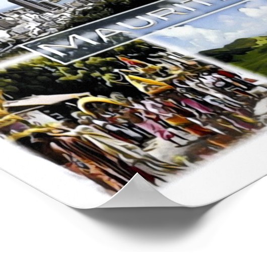 Mauritius - Mosaik - Poster (Ecke)