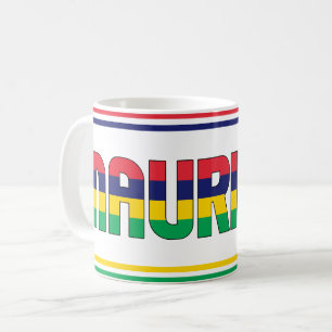 Mauritius Nationale Flagge Patriotisch Kaffeetasse