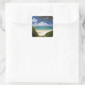 Mauritius, Ost-Mauritius, Belle Mare, Ost Quadratischer Aufkleber (Tasche)