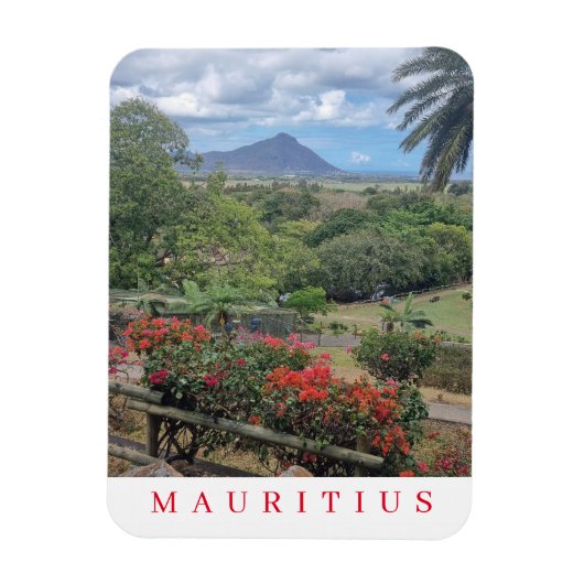 Mauritius Panoramablick Kühlschrankmagnet Magnet (Vertikal)