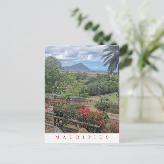 Mauritius Panoramablick Postkarte (Stehend Vorderseite)