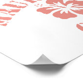 Mauritius Pink Girl Poster (Ecke)