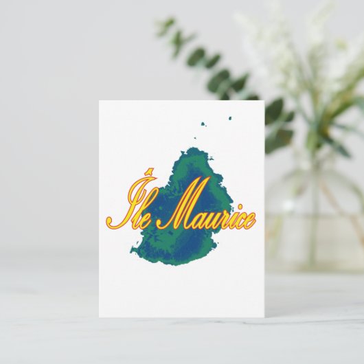 Mauritius Postkarte (Stehend Vorderseite)