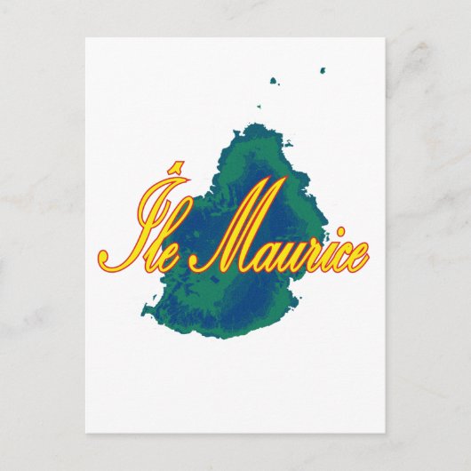 Mauritius Postkarte (Vorderseite)