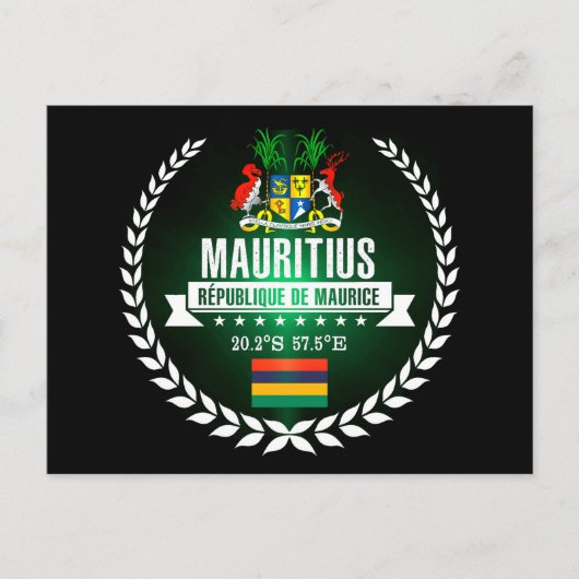 Mauritius Postkarte (Vorderseite)