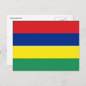 mauritius postkarte (Vorne/Hinten)