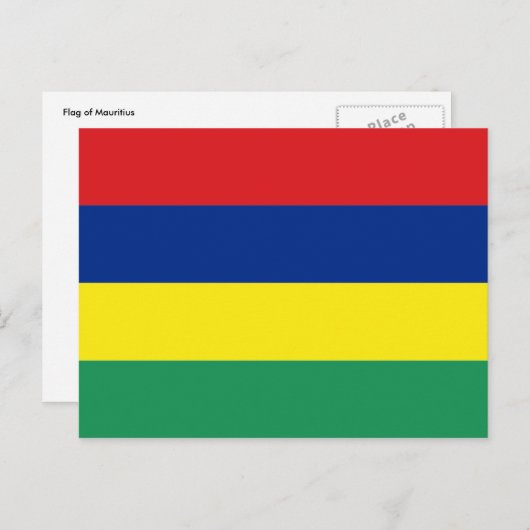 mauritius postkarte (Vorne/Hinten)