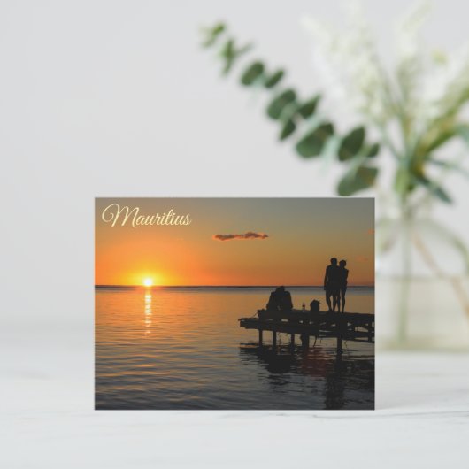 Mauritius Postkarte (Stehend Vorderseite)