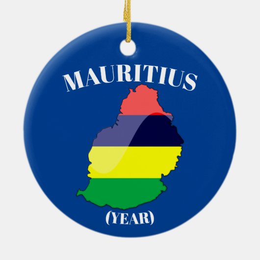 Mauritius Reise Weihnachtsschmuck (Hinten)