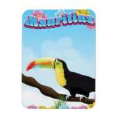 Mauritius Reiseplakat Magnet (Vertikal)
