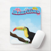 Mauritius Reiseplakat Mousepad (Mit Mouse)