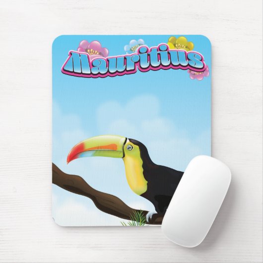 Mauritius Reiseplakat Mousepad (Mit Mouse)