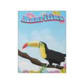 Mauritius Reiseplakat Notizblock (Rotiert)