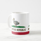 Mauritius Republik Kalifornien Flaggendodo Kaffeetasse (Vorderseite Links)
