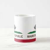 Mauritius Republik Kalifornien Flaggendodo Kaffeetasse (Mittel)