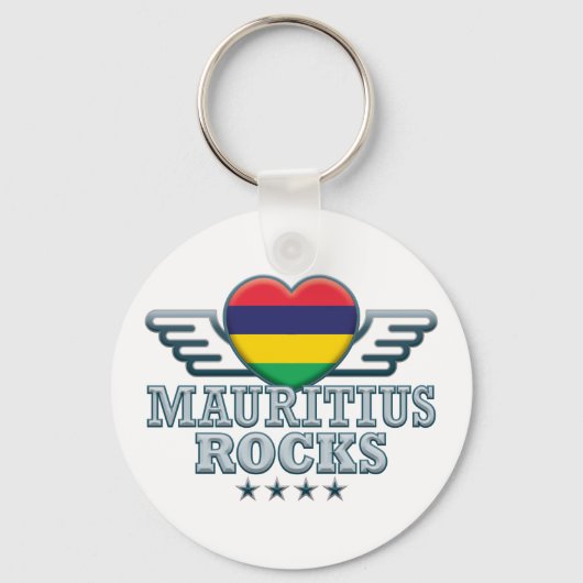 Mauritius Rocks v2 Schlüsselanhänger (Vorderseite)