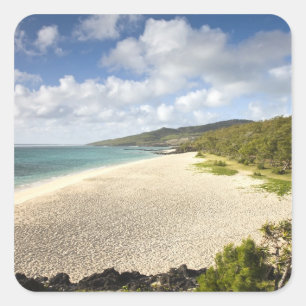 Mauritius, Rodrigues Island, St. Francois, St. Quadratischer Aufkleber