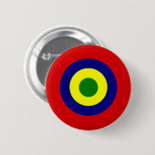 Mauritius roundel Landesflagge Symbol Militär Button (Vorne & Hinten)