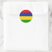 Mauritius Runder Aufkleber (Tasche)