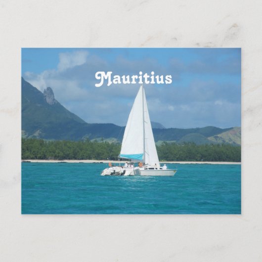 Mauritius Sailing Postkarte (Vorderseite)