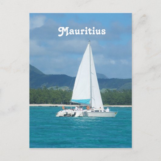 Mauritius Sailing Postkarte (Vorderseite)