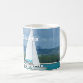 Mauritius-Segeln Kaffeetasse (VorderseiteRechts)