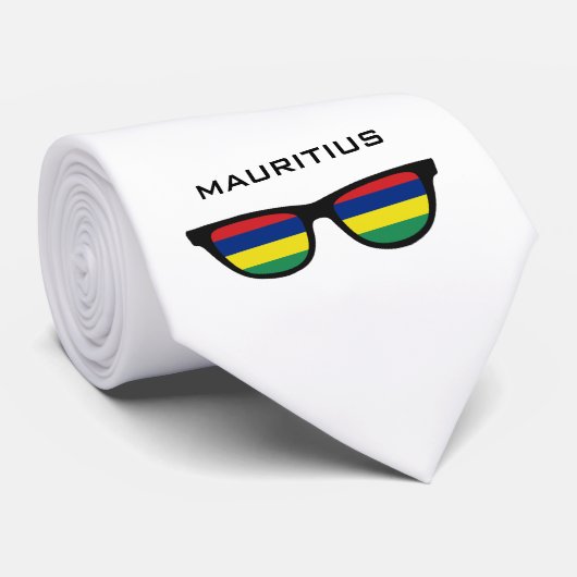 Mauritius Shades benutzerdefinierte Text- und Farb Krawatte (Gerollt)