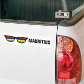 Mauritius Shades, benutzerdefinierter Text- und Fa Autoaufkleber (Auf Lkw)