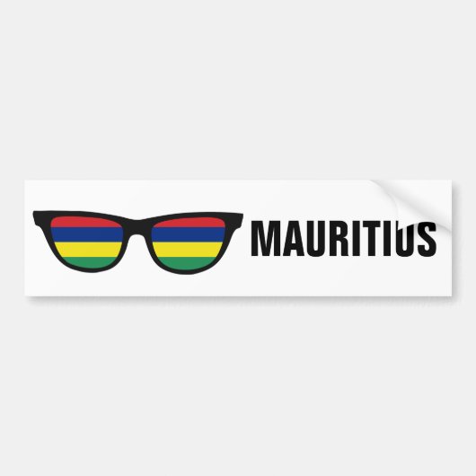 Mauritius Shades, benutzerdefinierter Text- und Fa Autoaufkleber (Vorne)