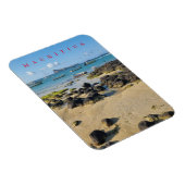 Mauritius Strand- und Bootsansicht Magnet (Rechte Seite)